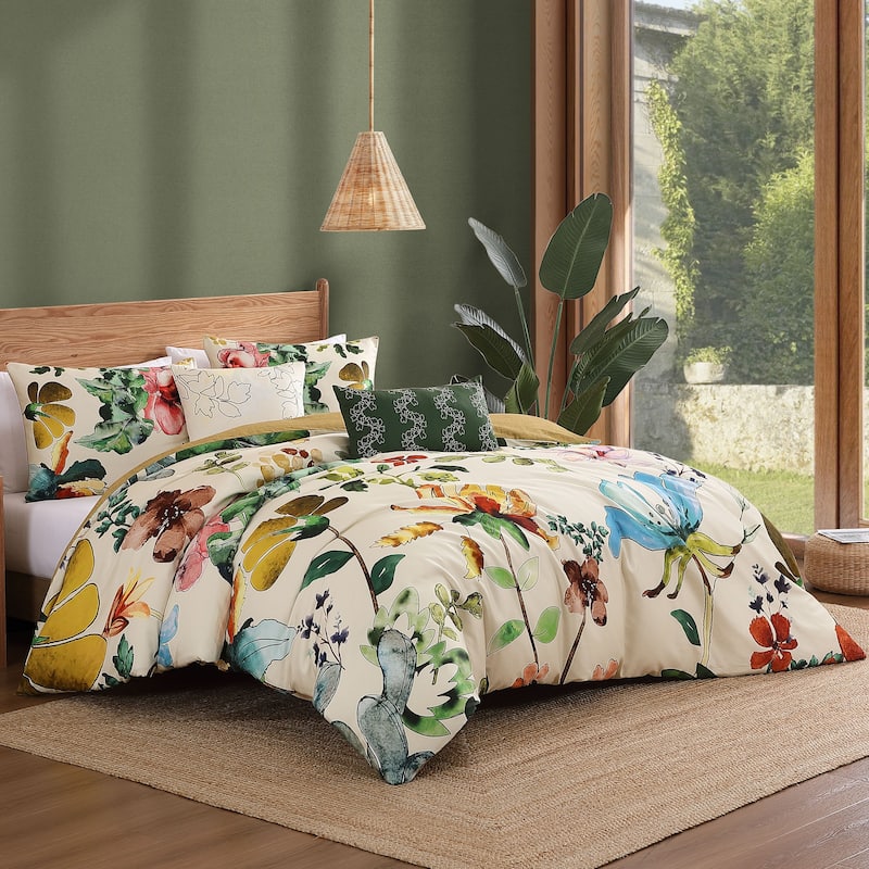 Bebejan Radiance 100% Cotton Sateen 5 Piece Reversible Comforter Set