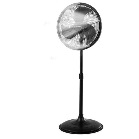 Costway 18'' Misting Fan 2100 CFM Outdoor Oscillating Cooling Pedestal