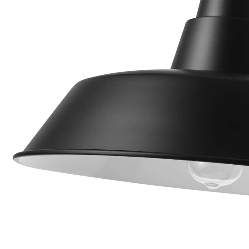Farmhouse Black Exterior 1-Light Wall Sconce Outdoor Barn Light Fixture