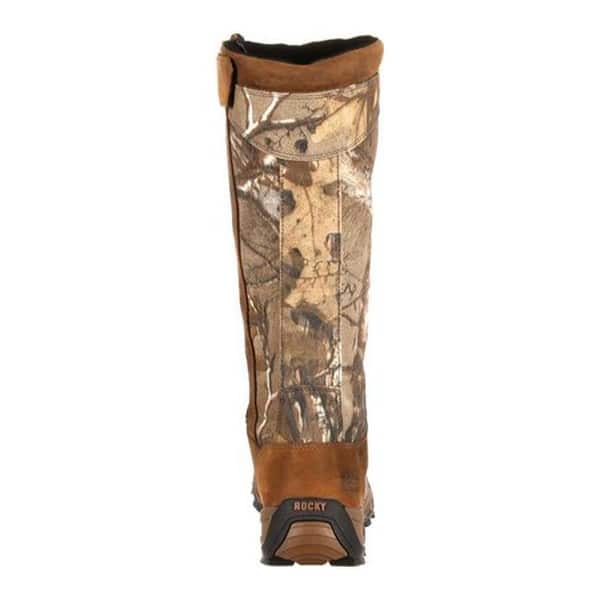 Shop Rocky Men S 17 Retraction Snake Boot With Side Zipper Rks0243 Realtree Xtra Brown Leather Cordura Overstock 11795364