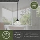 preview thumbnail 5 of 7, Vaxcel Huntley Bronze Farmhouse Clear Glass Schoolhouse Pendant Light - 12-in W x 14.75-in H x 12-in D