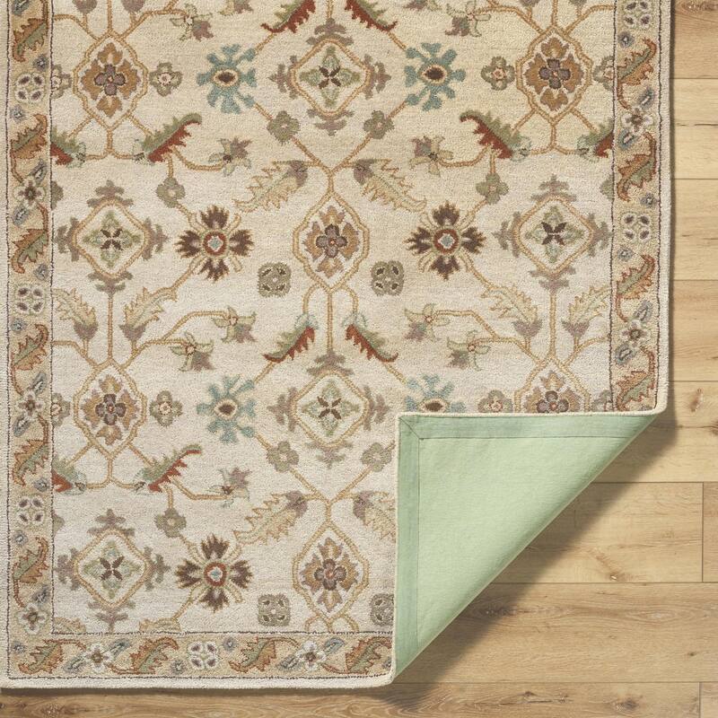 Livabliss Traditional Caesar Border Area Rug