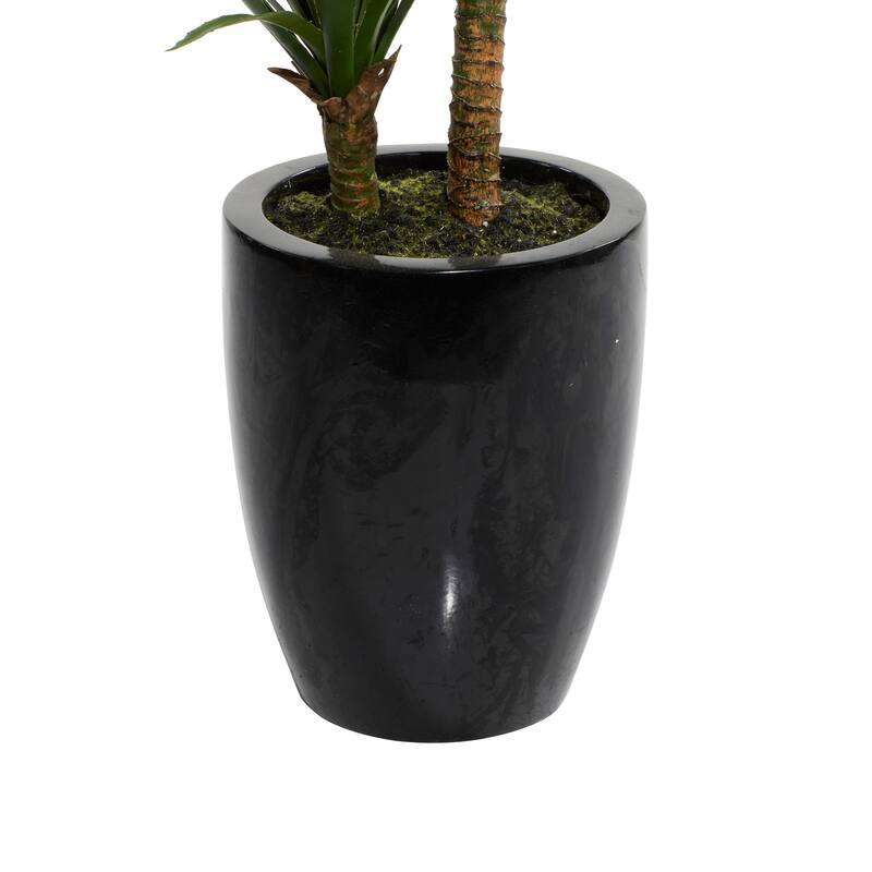 Black Fiberglass Contemporary Artificial foliage