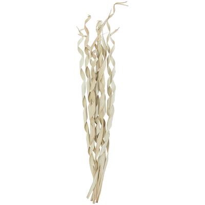 Palm Leaf Tall Rolled Sticks Home Decor Natural Foliage - Cream - Roche River Decor