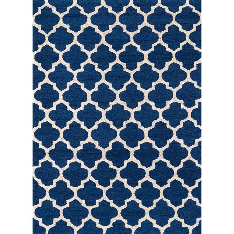 Momeni Geo Hand Hooked Polyester Contemporary Geometric Area Rug
