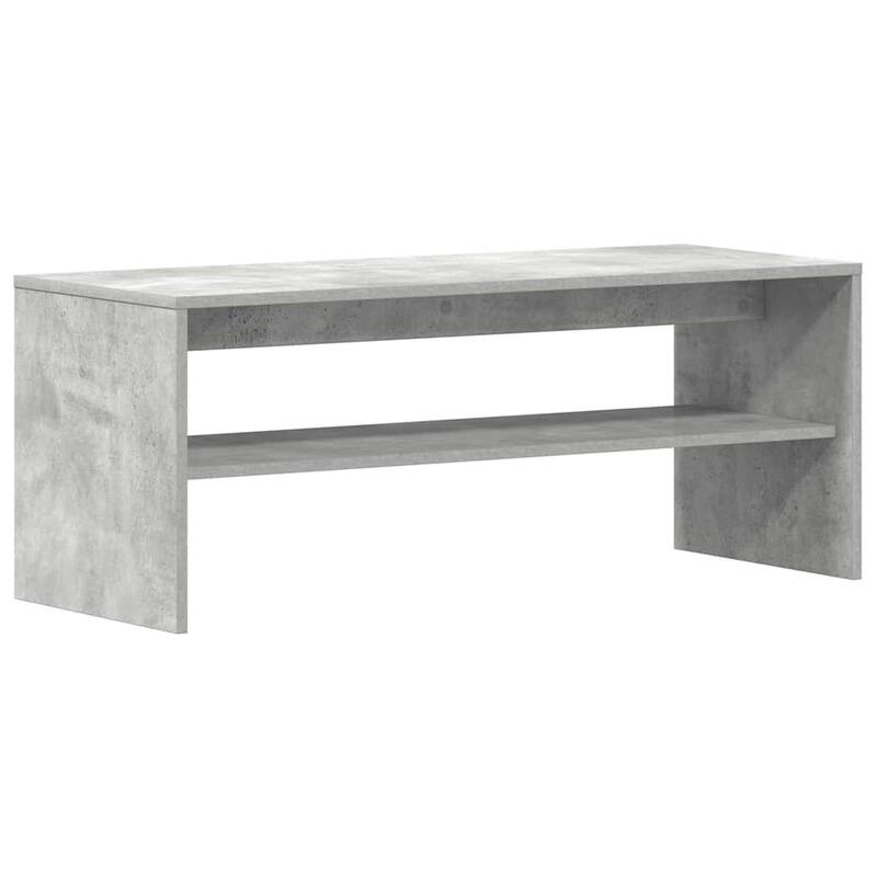 vidaXL TV Cabinet Concrete grey Engineered wood Standard TV Cabinet - 15.7 x 39.4 x 15.7 in
