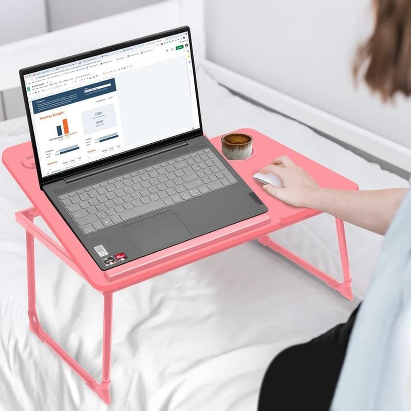 Adjustable Laptop Desk with Light
