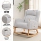 preview thumbnail 27 of 66, HOMYKA 27.3" Wide Rocking Chair for Nursery Room