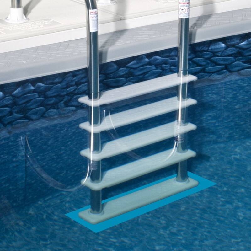 Hydro Tools Swimline 9x24" Vinyl Protective Swimming Pool Ladder Mat (6 Pack) - 2.125