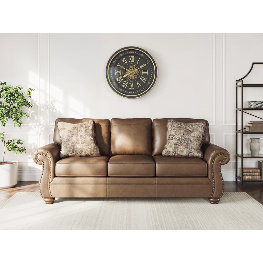 Signature Design by Ashley Chatterton Brown Sofa - 92"W x 38"D x 39"H