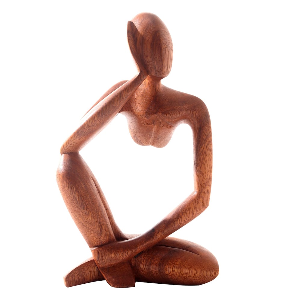 Novica Handmade Common Dream Wood Statuette
