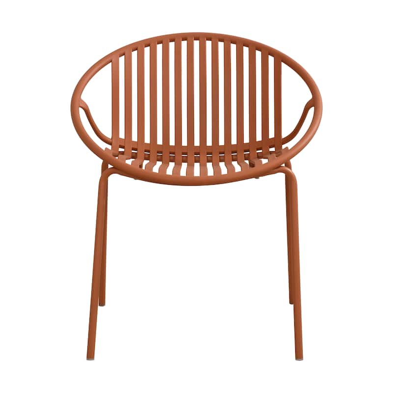Christopher Knight Home - Emma Patio Outdoor Contemporary Plastic Stackable Dining Chairs