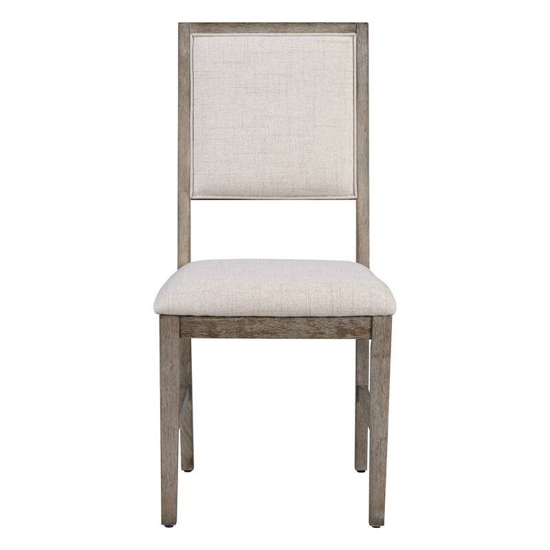 Spruce & Spring Dining Table Set for 6, 6-Piece Mid Century Modern Farmhouse Table with Chairs and Bench