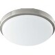 preview thumbnail 1 of 0, Quorum International 12" Wide LED Flush Mount Bowl Ceiling Fixture Satin Nickel