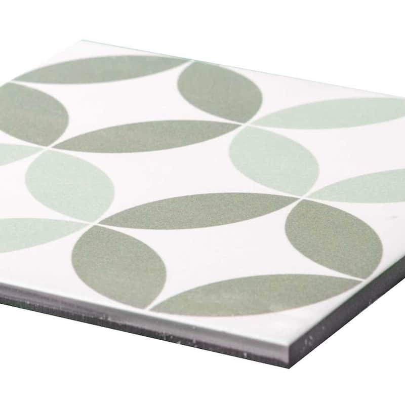 Twinkle 9x9 Matte Porcelain Encaustic Tile - Floor, Wall, Backsplash