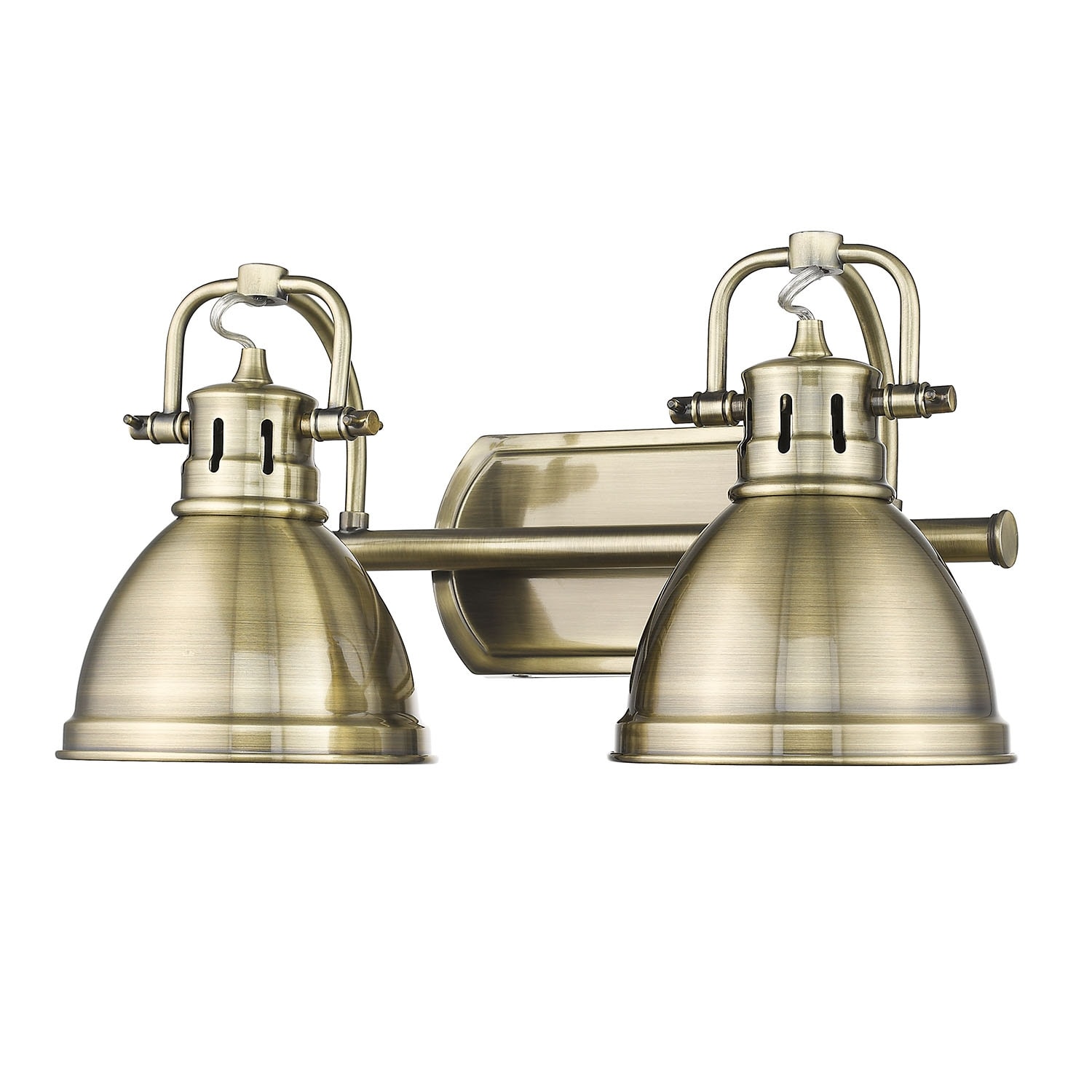 Yep by Golden Lighting Duncan 2-light Vanity in Rubbed Bronze and Navy Blue shade