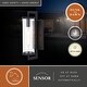 preview thumbnail 22 of 37, VAXCEL Morgan Park 1-Light Dusk to Dawn Sensor Outdoor Wall Sconce, Durable Steel, Clear Seeded Glass Shade, LED Compatible