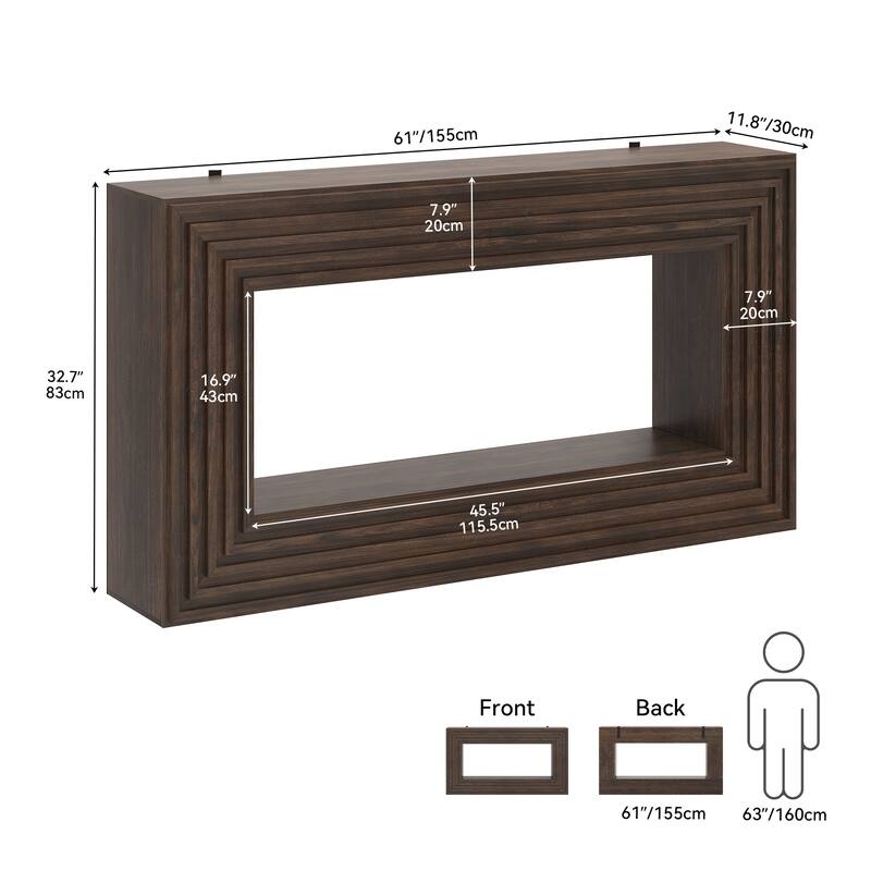 Moasis Modern Console Table Narrow Behind Couch Table for Living Room and Hallway