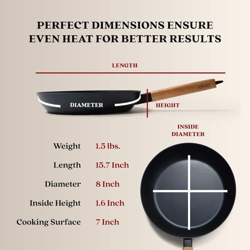 Alva Forest Carbon Steel Pan Pre-Seasoned with Natural Mineral Oil