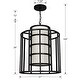 preview thumbnail 5 of 8, Brian Patrick Flynn for Crystorama Hulton 6 Light Matte Black Chandelier - 21'' W x 28'' H