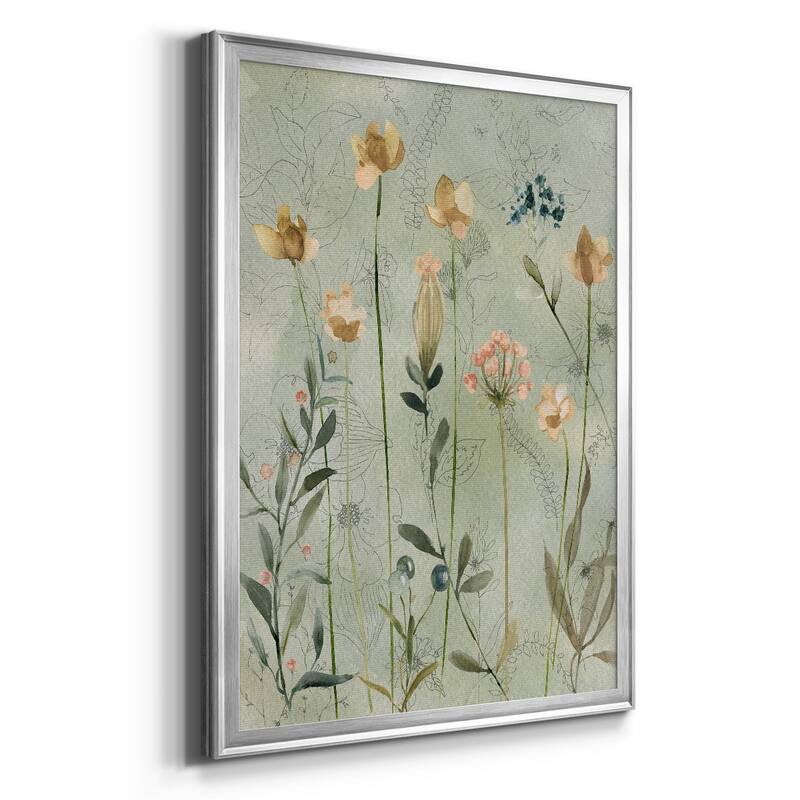 Botanical Sketchbook Premium Framed Print - Ready to Hang