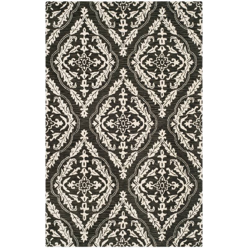 SAFAVIEH Handmade Blossom Iwona Modern Floral Wool Rug