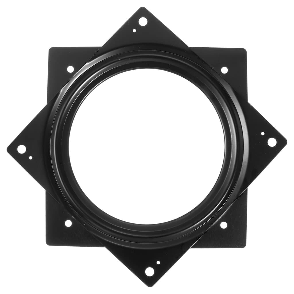 Lazy Susan Hardware, 1Pcs 6 Inch Iron Square Ball Bearing Rotating Plate - Black