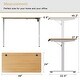 preview thumbnail 21 of 46, Futzca Height Adjustable Electric Standing Desk Sit Stand Computer Stand up Desk with Splice Board(White)