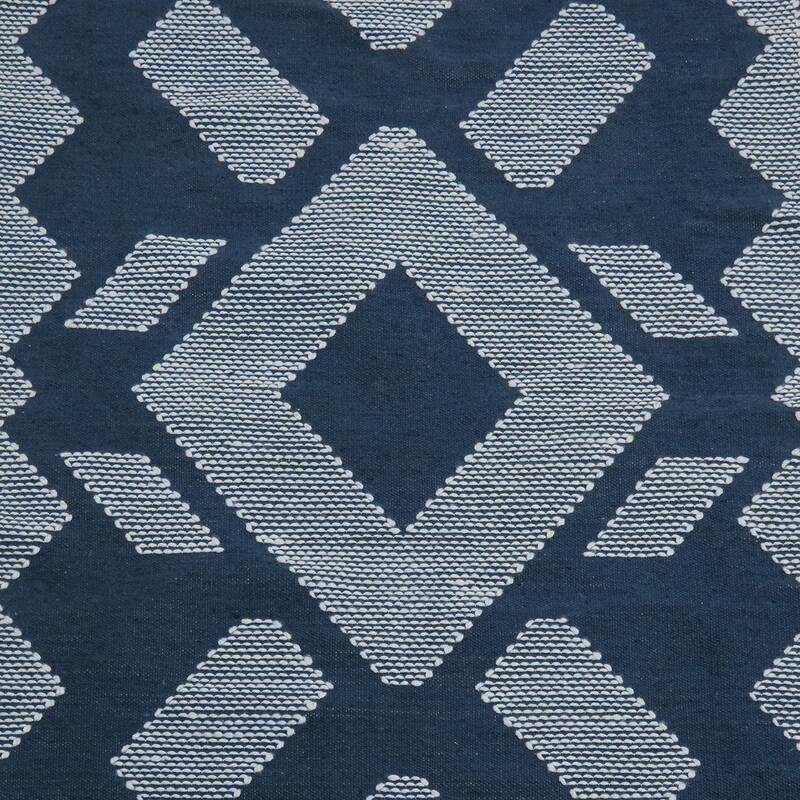 4x6 Hand Woven Outdoor Rug, Indigo Blue by National Tree Company - 6 ft