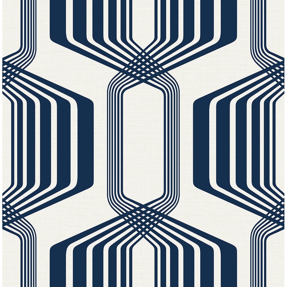 NextWall Striped Geo Peel and Stick Wallpaper