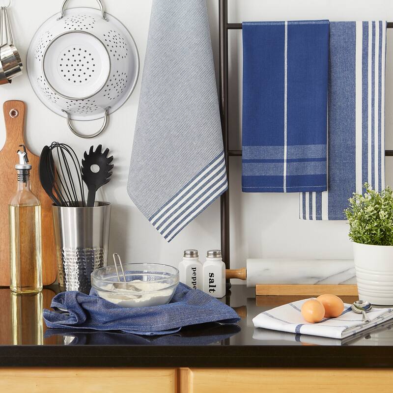 Classic Oversized Woven Dishtowels (Set of 5)