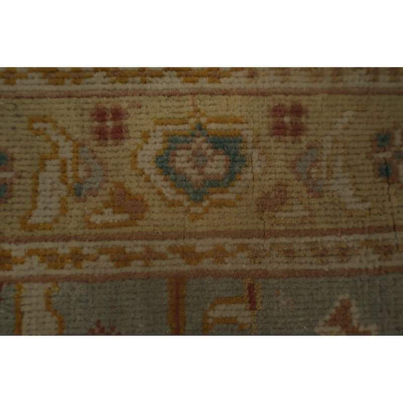 Hand Knotted Oriental 100% Wool Carpet Traditional Floral Navy Blue & Blues Ziegler Area Rug - 3' 2'' X 2' 0''