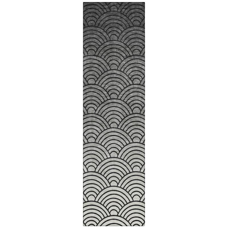 Machine Washable Indoor/ Outdoor Contemporary Poppy Chantille Rug