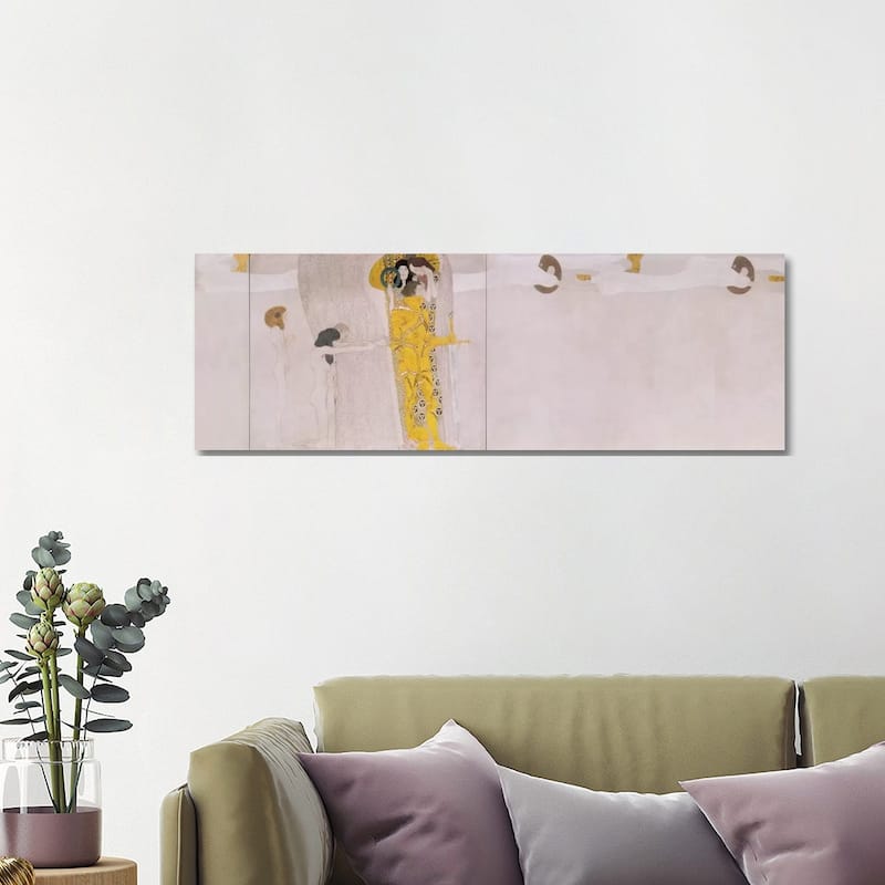 iCanvas "The Beethoven Frieze (The Hostile Forces)" by Gustav Klimt Canvas Print - 16x48x1.5