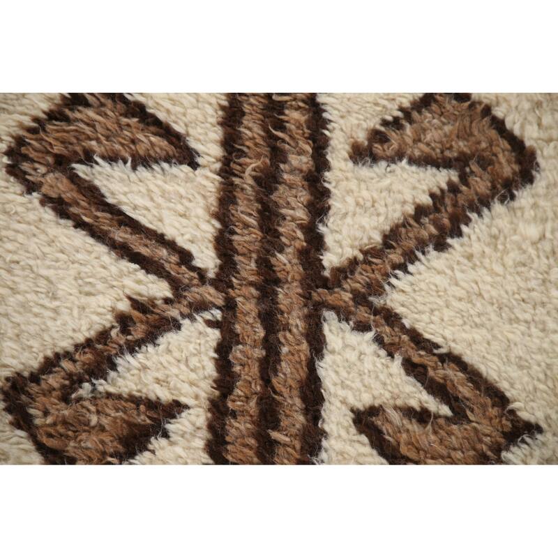 Natural Dye Handmade Kurdish Turkish Runner Rug Tribal Wool Carpet - 3'1"x 11'1"