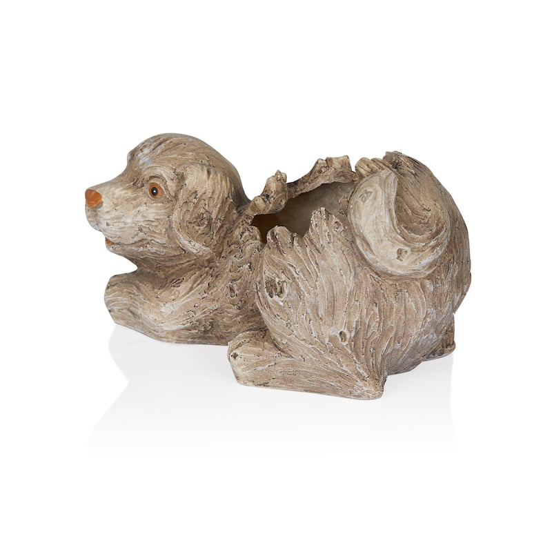 Dog Planter w/o Plants with Drainage Hole