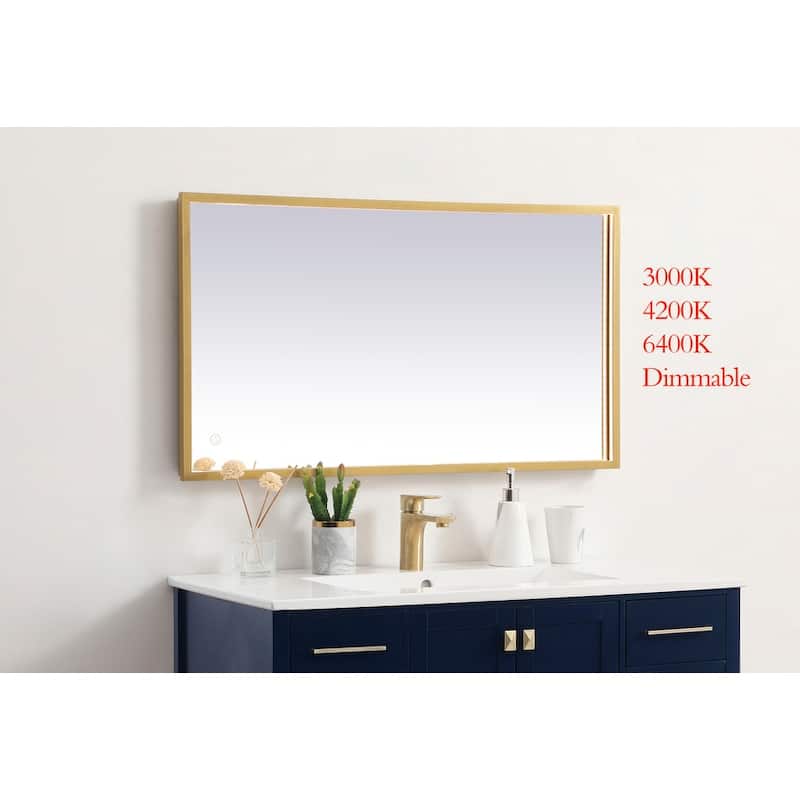 Indigo Home 20x36 inch LED mirror with adjustable color temperature