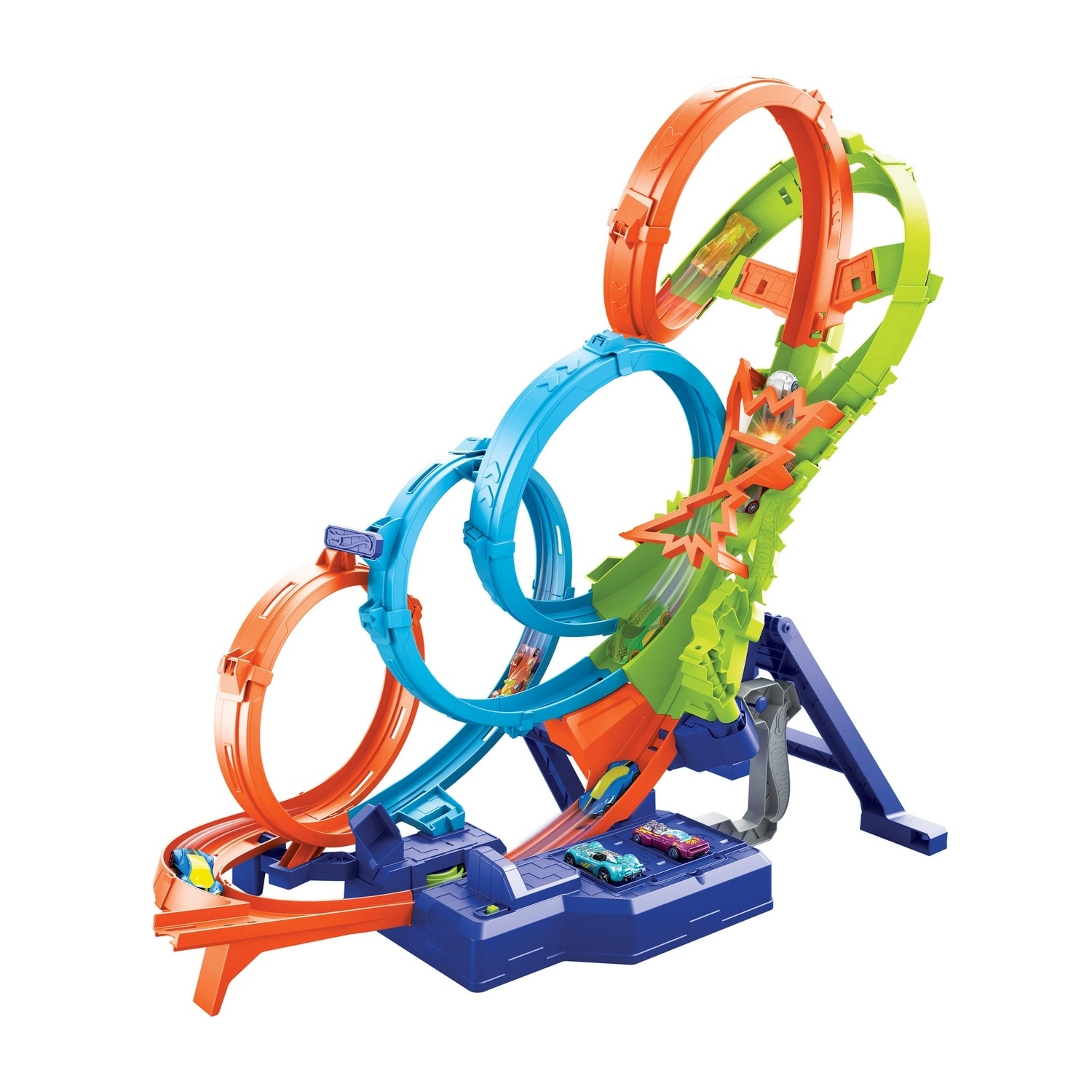 Hot Wheels 4-Loop Crash-Out Track Set - Bed Bath & Beyond - 42283518