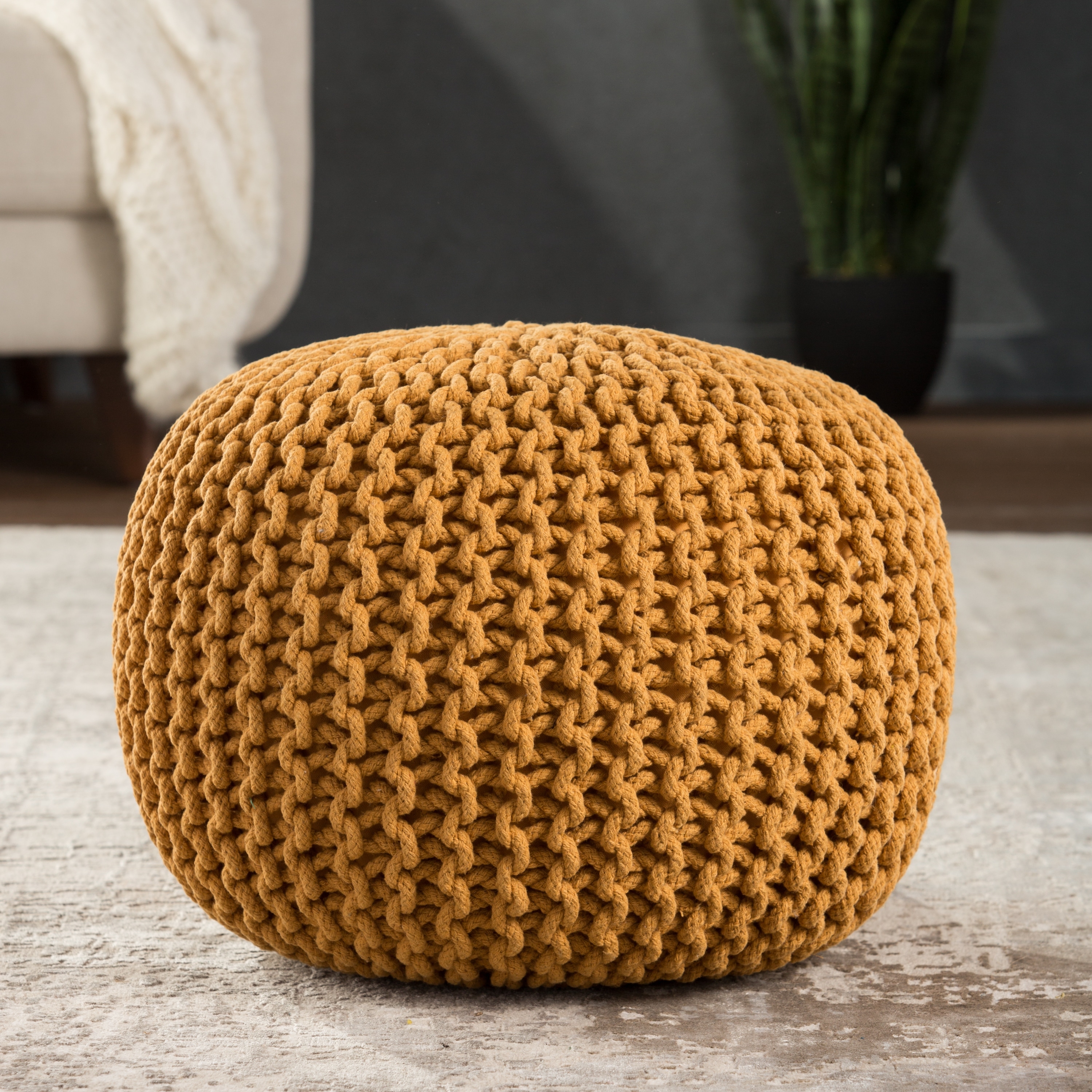Joita Indoor Outdoor Pouf CORAL REEF Zipper Cover with Luxury Polyfil  Stuffing 17 x 17 x 17 - Bed Bath & Beyond - 35631522