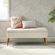 preview thumbnail 119 of 137, HULALA HOME Neptunus Modern 45.5" W Velvet Bedroom Storage Bench for End of Bed with Nailhead Trim