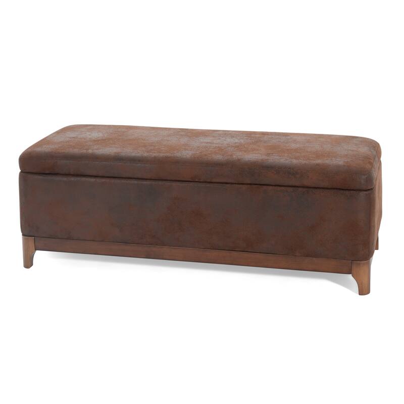 Christopher Knight Home - Orphelia Faux Leather Storage Bench