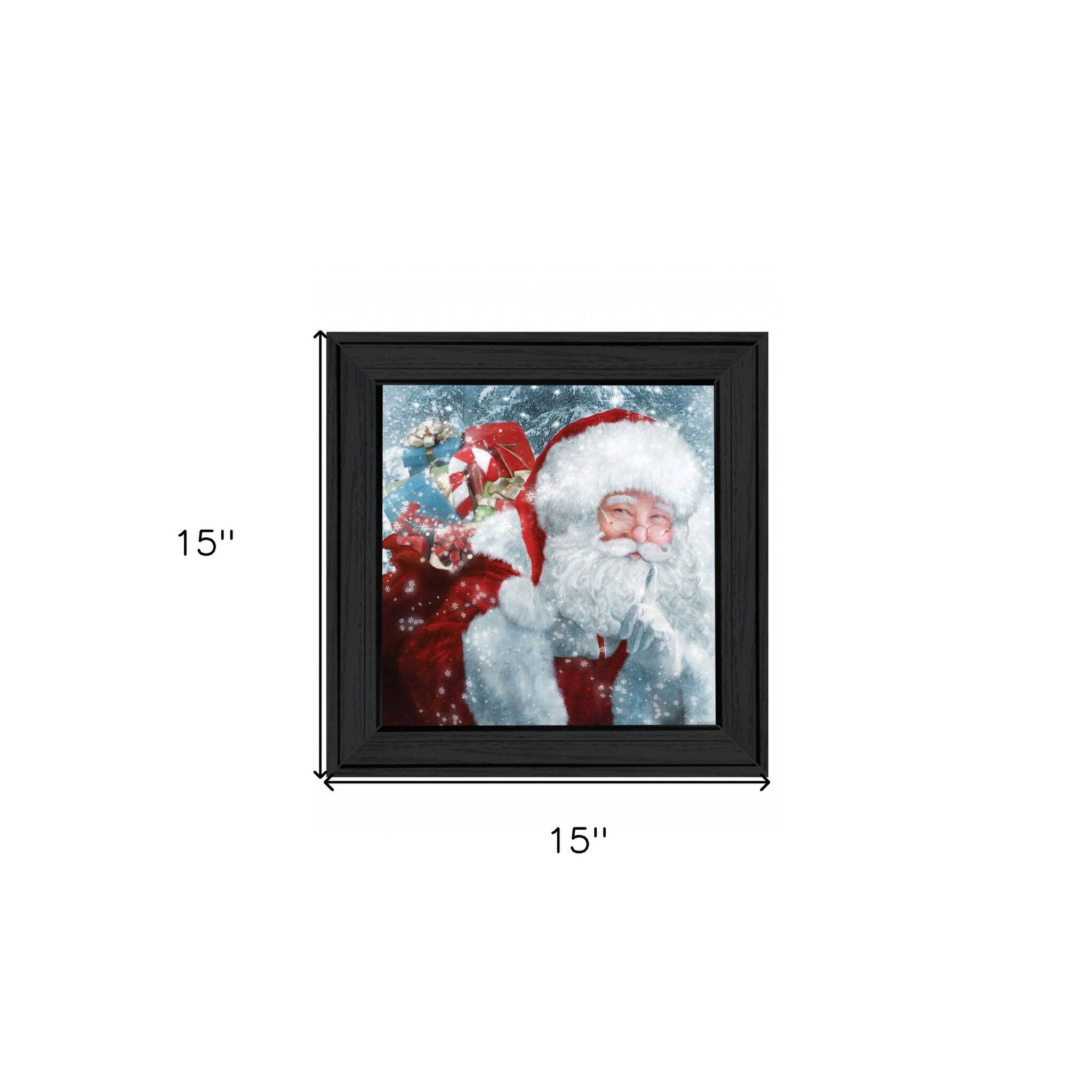 Santas Presents 3 Black Framed Print Wall Art Bed Bath & Beyond