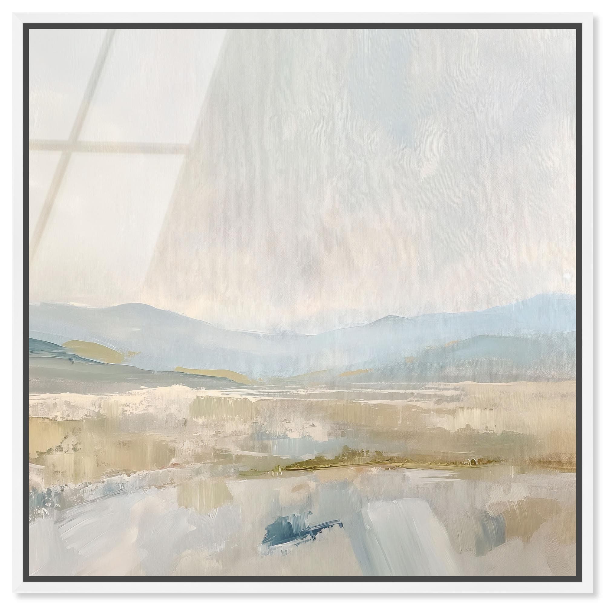 Whispering Valleys I Abstract Framed Acrylic Wall Art by Art Remedy