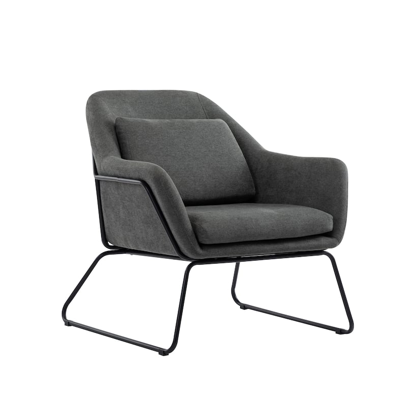 Porthos Home Kylen Accent Chair, Polyester Upholstery, Metal Legs