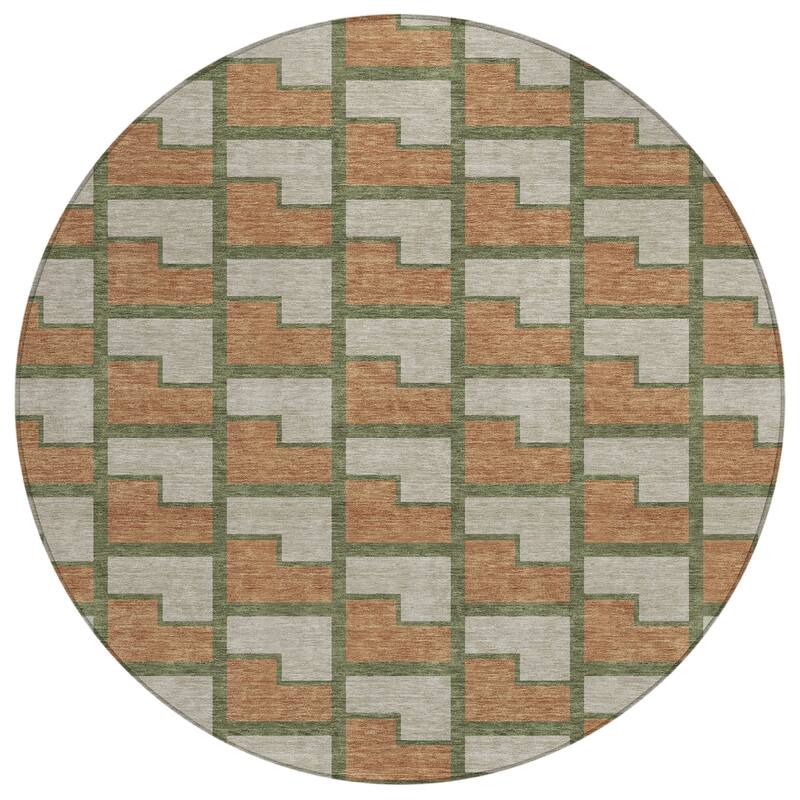 Machine Washable Indoor/ Outdoor Modern Cody Chantille Rug