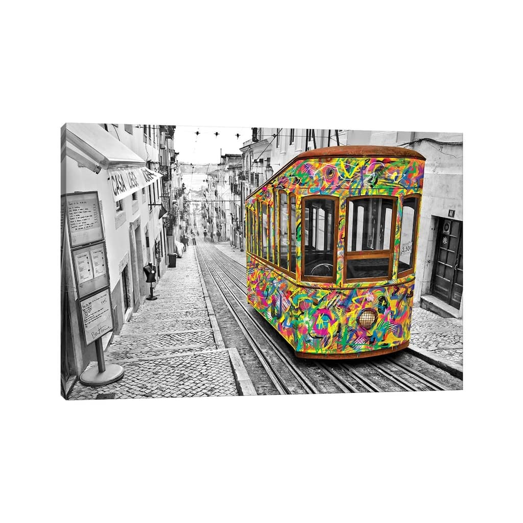 iCanvas "Lisbon Tram" by Ben Heine Canvas Print