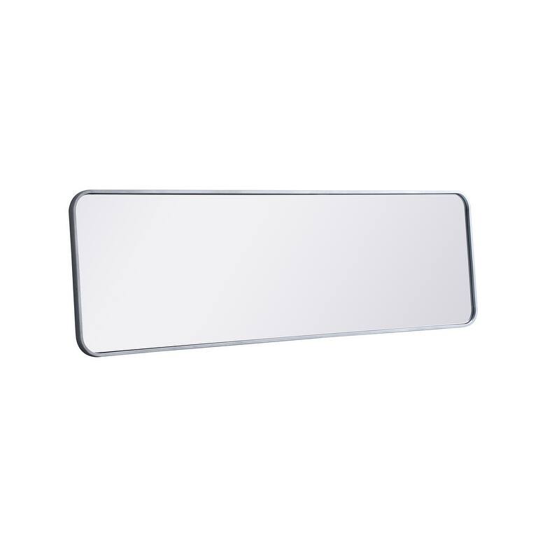 Ezra Soft Corner Metal Rectangular Mirror