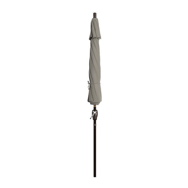 Pompano 9ft Crank Lift Push Button Tilt Round Patio Umbrella by Havenside Home, Base Not Included
