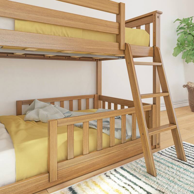 Max and Lily Twin over Twin Low Bunk with Guard Rails