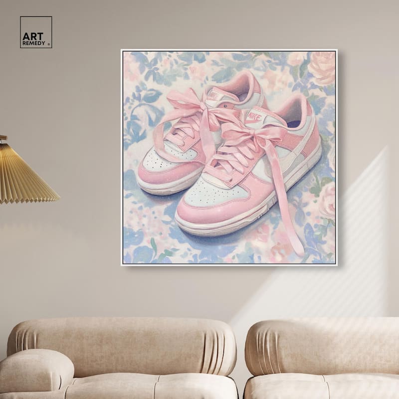 Gentle Ribbon Sneakers Canvas by Art Remedy